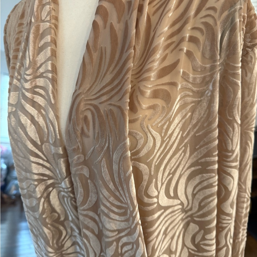 Ruby Rd. Beige Champagne Patterned Women's Kimono… - image 3